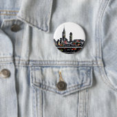 New York Button Badge (In situ)