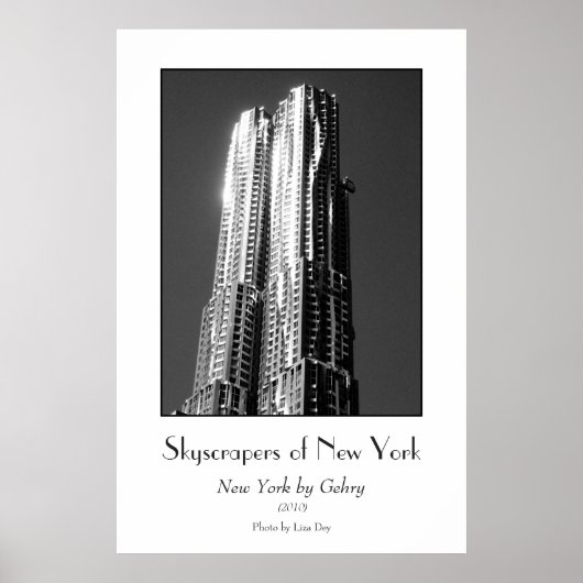 'New York by Gehry'-poster Poster (Voorkant)