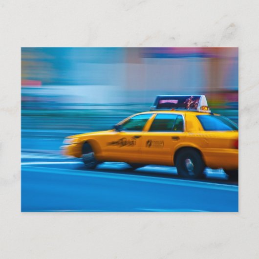 New York Cab Briefkaart (Voorkant)