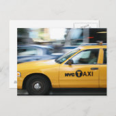 New York Cab Briefkaart (Voorkant / Achterkant)