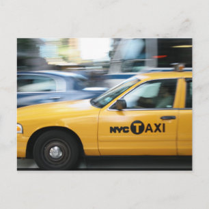 New York Cab Briefkaart