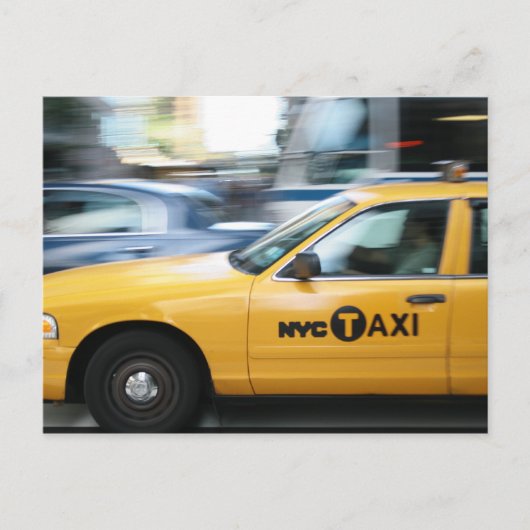 New York Cab Briefkaart (Voorkant)