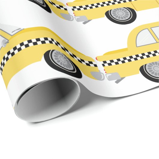 New York Cab Cadeaupapier (Rol Hoek)