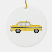 New York Cab Keramisch Ornament (Voorkant)