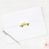 New York Cab Ronde Sticker (Envelop)