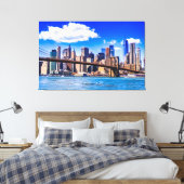 New York Canvas Afdruk (Insitu (Slaapkamer))