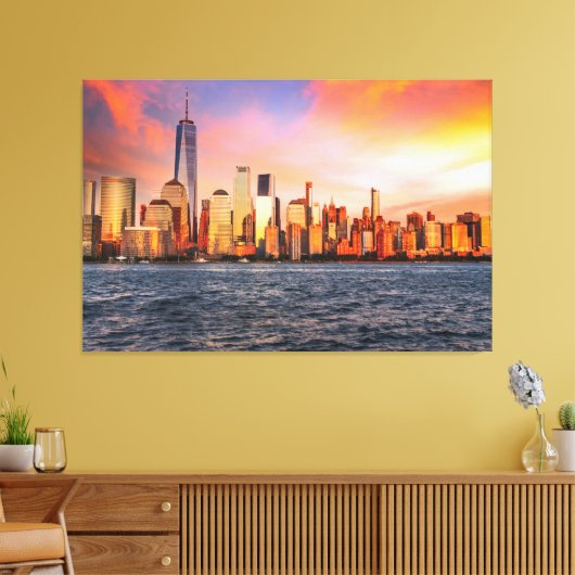 New York Canvas Print (Insitu (Woonkamer))