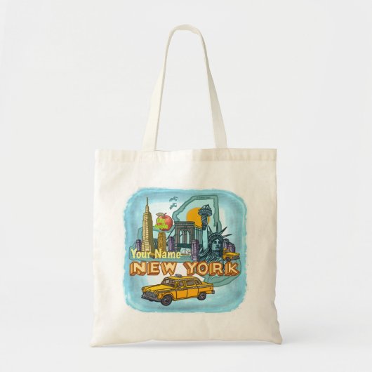 New York Canvas tas (Voorkant)