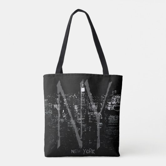 New York Canvas tas Cool Personalized NYC Bag (Achterkant)