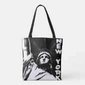 New York Canvas tas Cool Personalized NYC Bag (Achterkant)