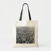 New York Canvas tas - Grijs (Voorkant)