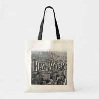 New York Canvas tas - Grijs