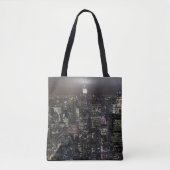 New York Canvas tas Personalized NYC City Lights B (Voorkant)
