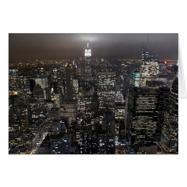 New York Card Cityscape Souvenir Card (Voorkant Horizontaal)