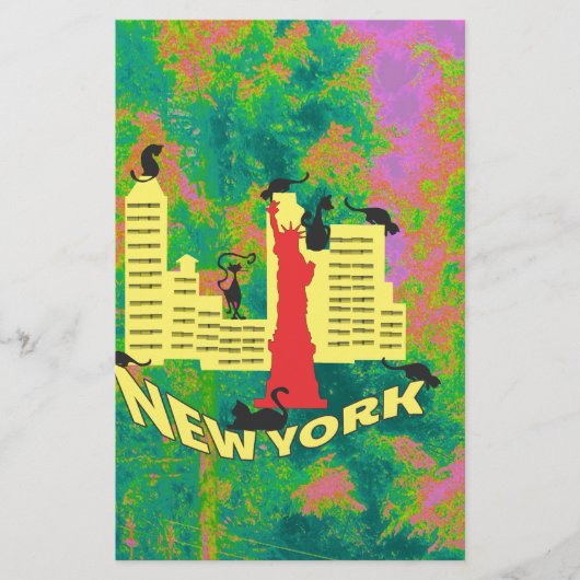NEW YORK cat Briefpapier (Voorkant)