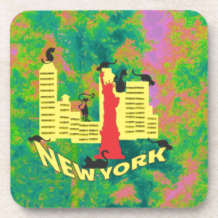 NEW YORK cat Drankjes Onderzetter