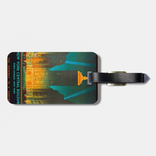 New York Central Building Bagagelabel (Achterkant horizontaal)