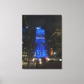 New York Central Building NYC Park Avenue Night Canvas Afdruk (Voorkant)