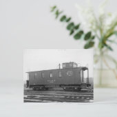 New York Central caboose briefkaart (Staand voorkant)