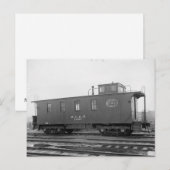 New York Central caboose briefkaart (Voorkant / Achterkant)