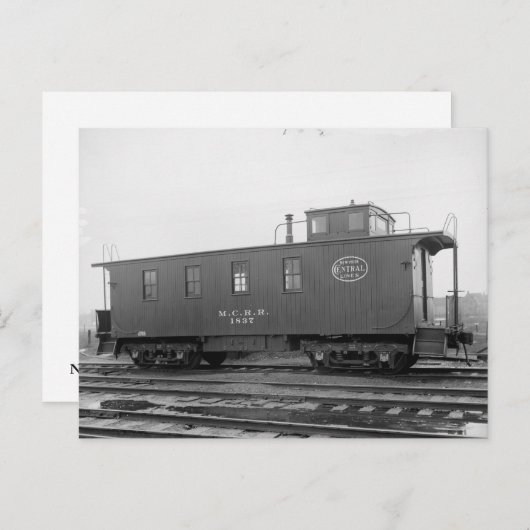 New York Central caboose briefkaart (Voorkant / Achterkant)