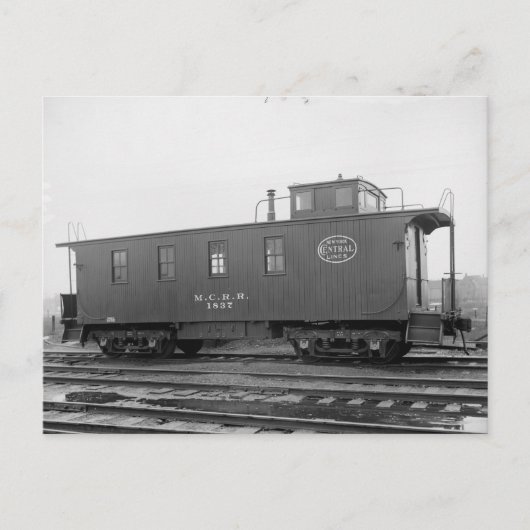New York Central caboose briefkaart (Voorkant)