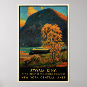 New York Central Lines Train Rail Poster