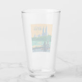 New York Central Park Bank Glas (Achterkant)