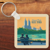 New York Central Park Bank Sleutelhanger (Voorkant)