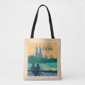 New York Central Park Bank Tote Bag (Voorkant)