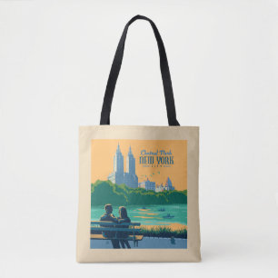 New York Central Park Bank Tote Bag
