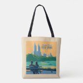 New York Central Park Bank Tote Bag (Achterkant)