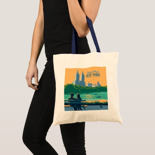 New York Central Park Bank Tote Bag (Voorkant (product))