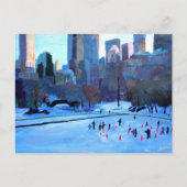 New York Central Park Ice en Winter in Manhattan Briefkaart (Voorkant)