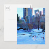 New York Central Park Ice en Winter in Manhattan Briefkaart (Voorkant / Achterkant)