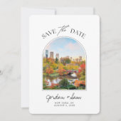 New York Central Park Naherfst Wedding Save the Da Kaart (Voorkant)