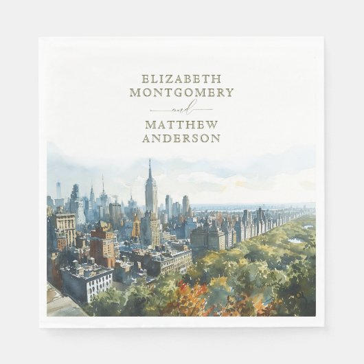 New York Central Park Servet (Voorkant)