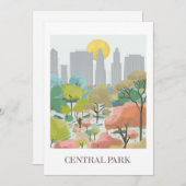 New York, Central Park Wenskaarten Feestdagenkaart (Voorkant / Achterkant)