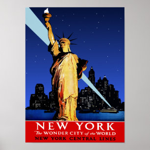 New York Central Railroad Travel Poster voor NYC