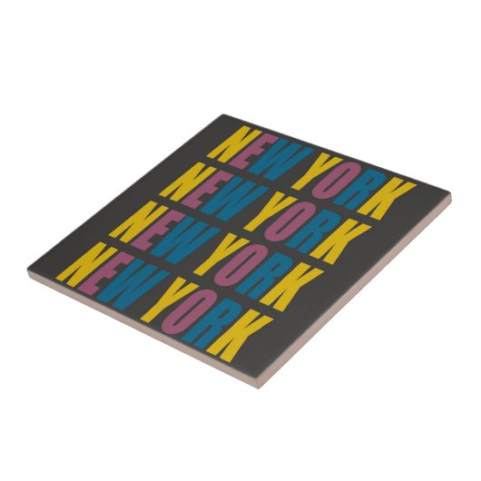 New York Ceramic Tile Tegeltje (Zijkant)