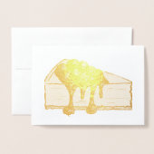 New York Cheesecake Cherry Cheese Cake Slice Food Folie Kaarten (Voorkant met envelop)