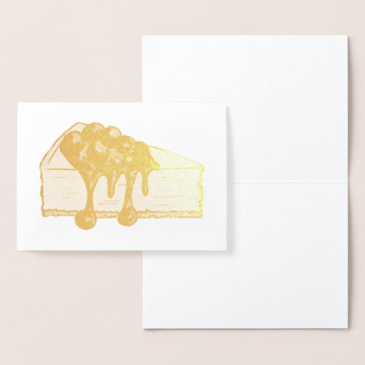 New York Cheesecake Cherry Cheese Cake Slice Food Folie Kaarten (Display)