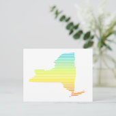 new york chill fade briefkaart (Staand voorkant)