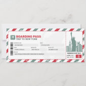 New York Christmas Boarding Pass Cadeaubon Kaart (Voorkant)