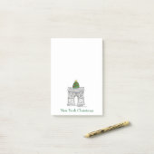 New York Christmas Washington Square Arch Tree Post-it® Notes (Op bureau)