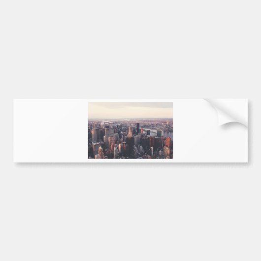 New York Chrysler Building NYC Bumpersticker (Voorkant)