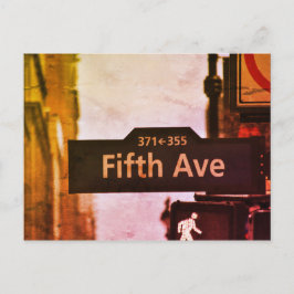 New York citeert usa vintage color Briefkaart