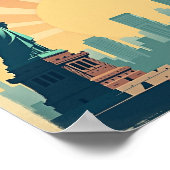 New York City – 10"x8" Art Deco Skyline Poster (Hoek)