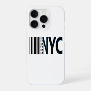 New York City 1625 Barcode Design iPhone 16 Pro Hoesje