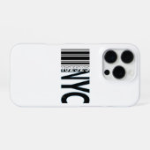 New York City 1625 Barcode Ontwerp iPhone Hoesje (Achterkant horizontaal)